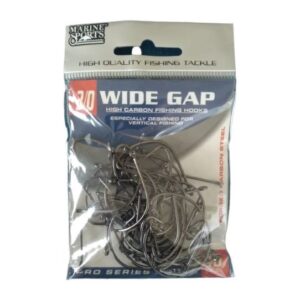 Anzol wide gap preto 3/0 com 40 unidades