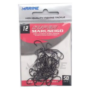 Anzol SUPER Maruseigo Blacknickel c/50 Marine Sports N6/8/12/14/16/18