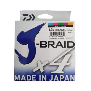 Linha Multifilamento Daiwa JBRAID x4 de 300m Multicolor